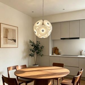 Modern Artistic Natural Alabaster Globe Pendant Light