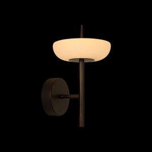 Alabaster Saucer Wall Sconce