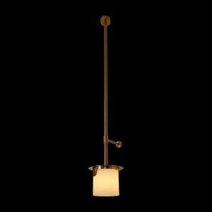 Long Rod Adjustable Alabaster Mini Pendant Light