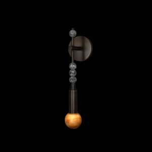 Beaded Marble Alabaster Wall Sconce